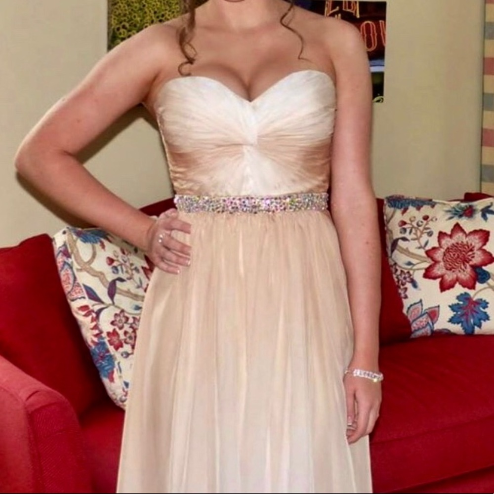 Tan Ombré Prom Dress!